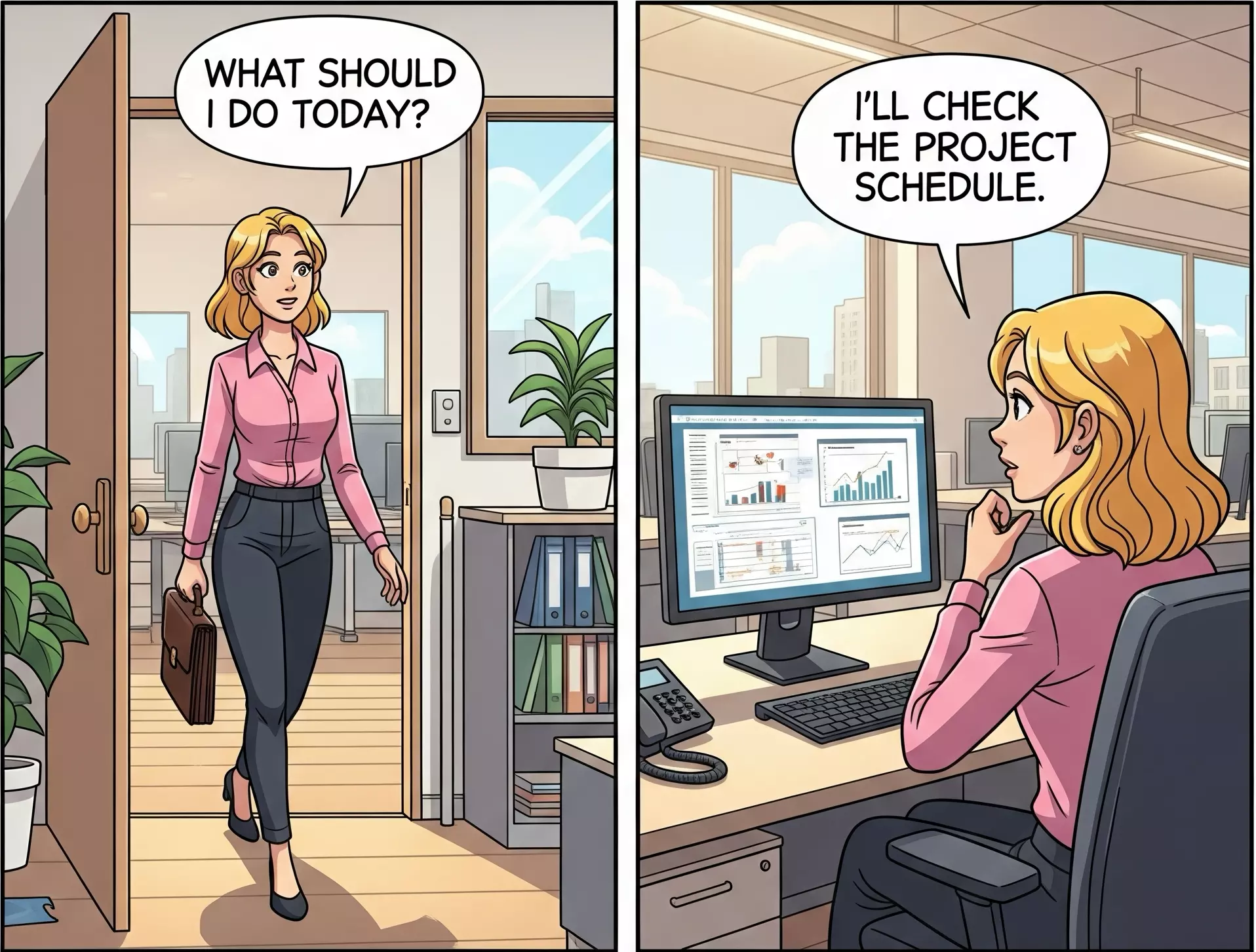 Morning at the Office