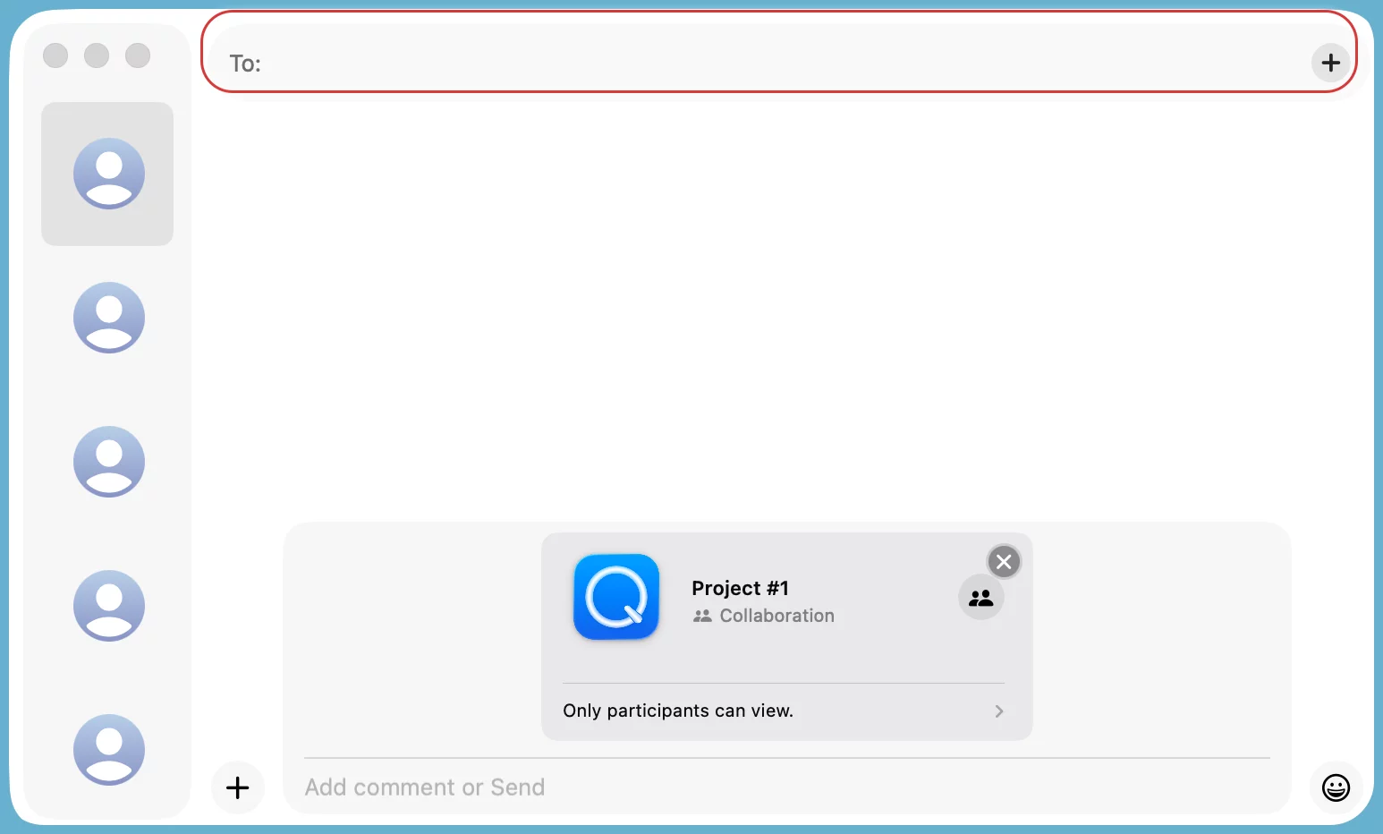Send share link via messages