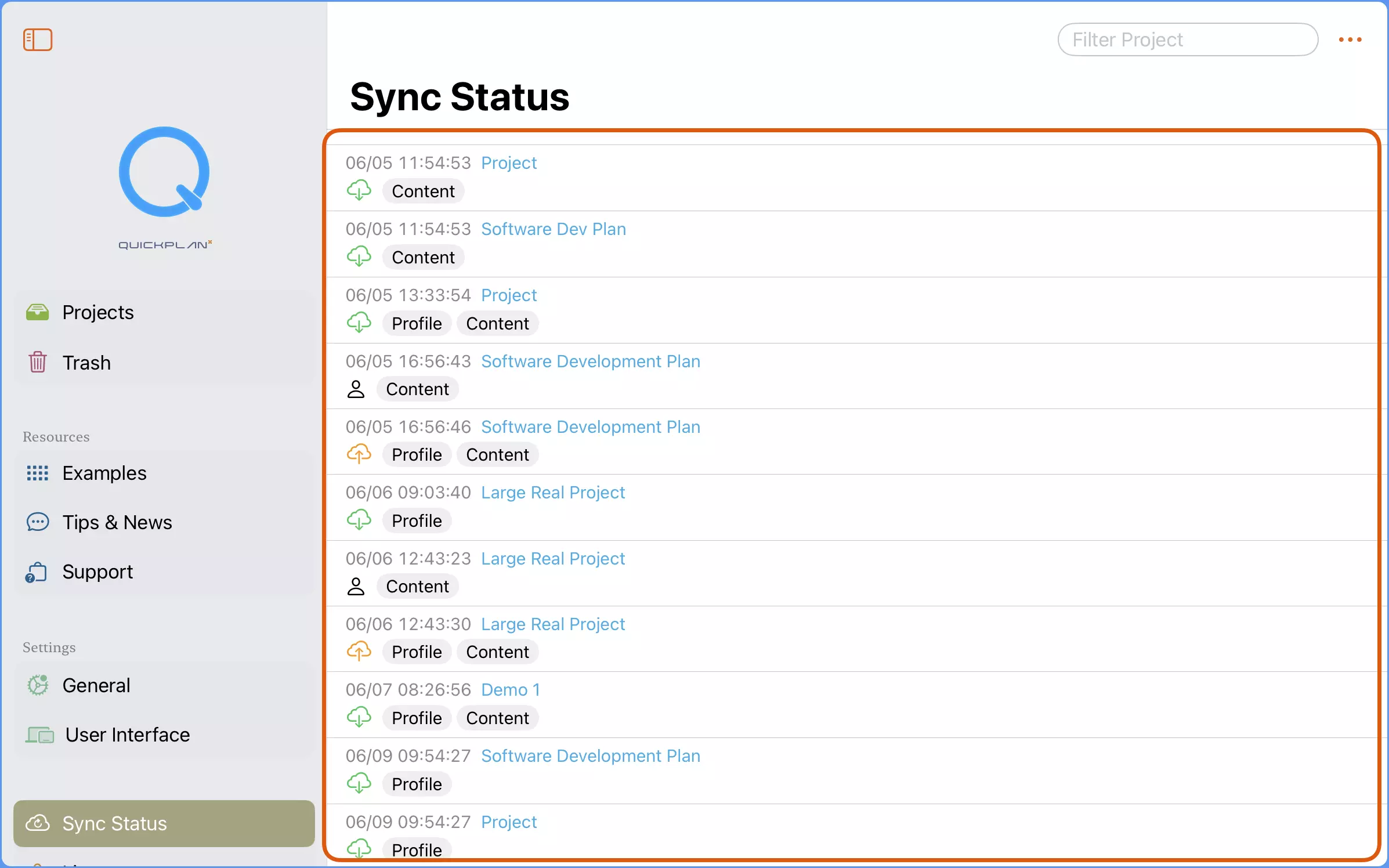 Sync Logs