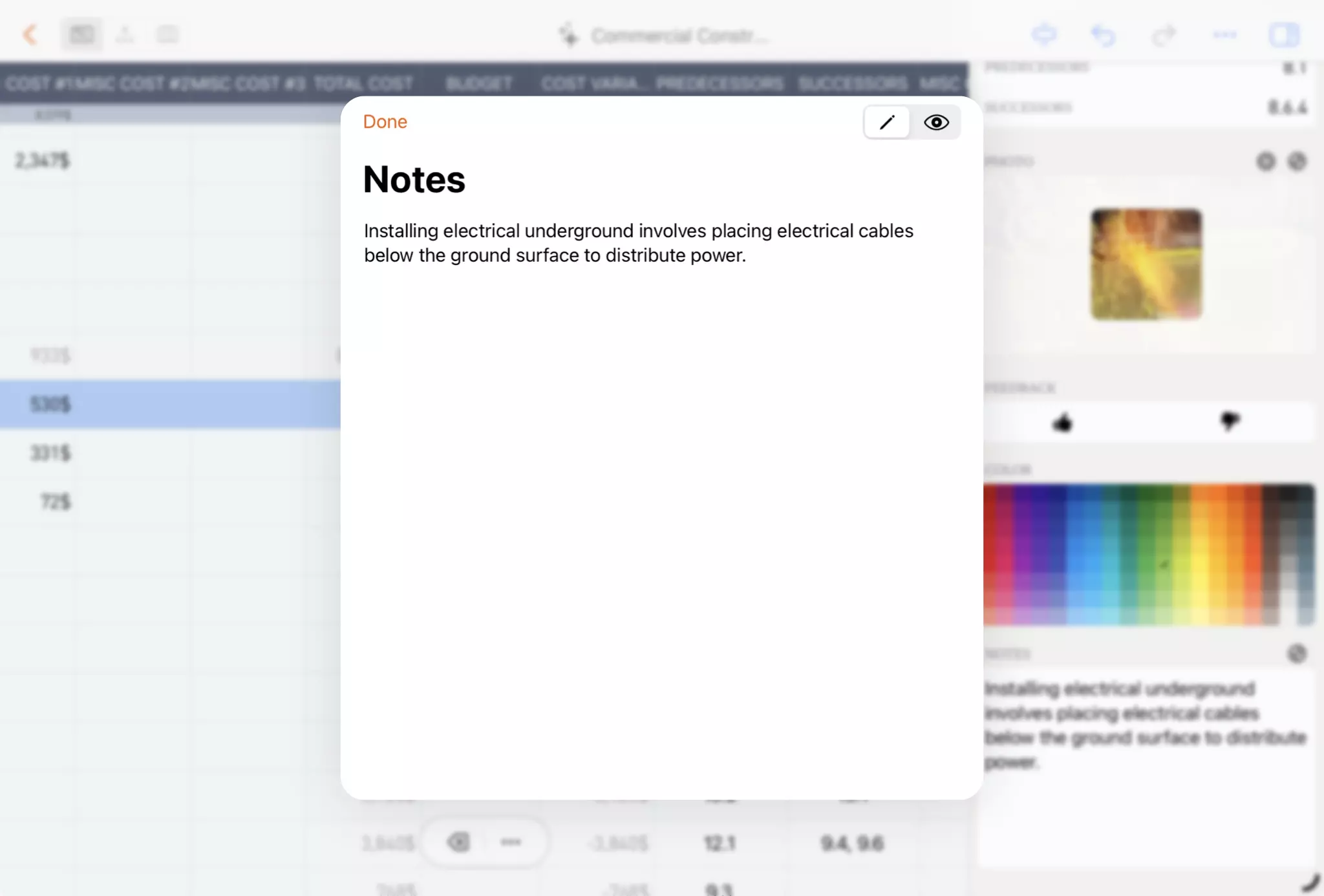 Feuille de texte multiligne