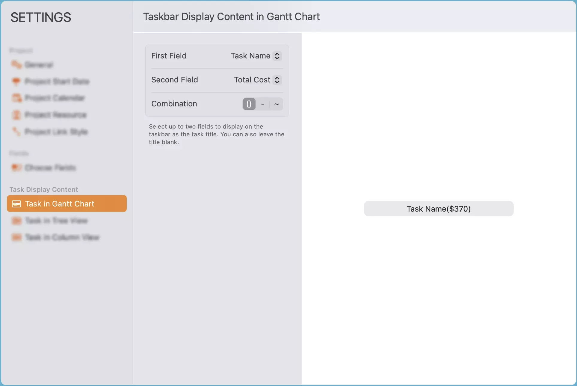 Affichage du diagramme de Gantt