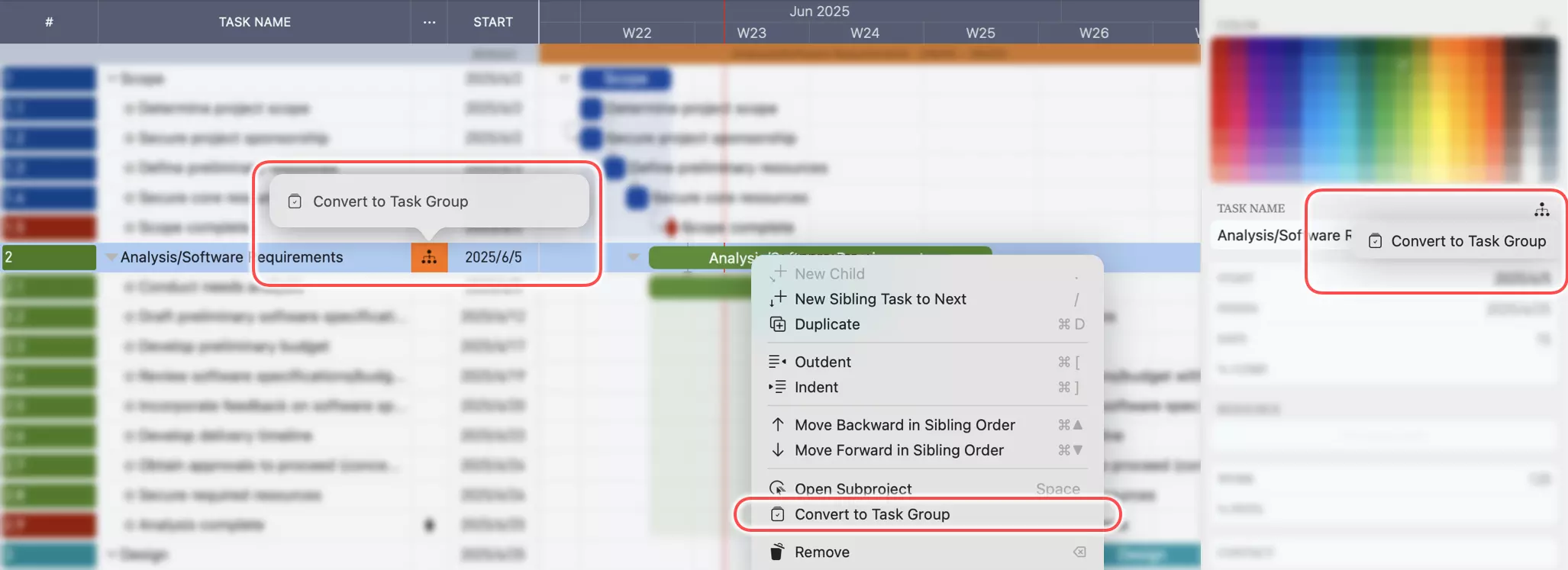 Convert to Group Task