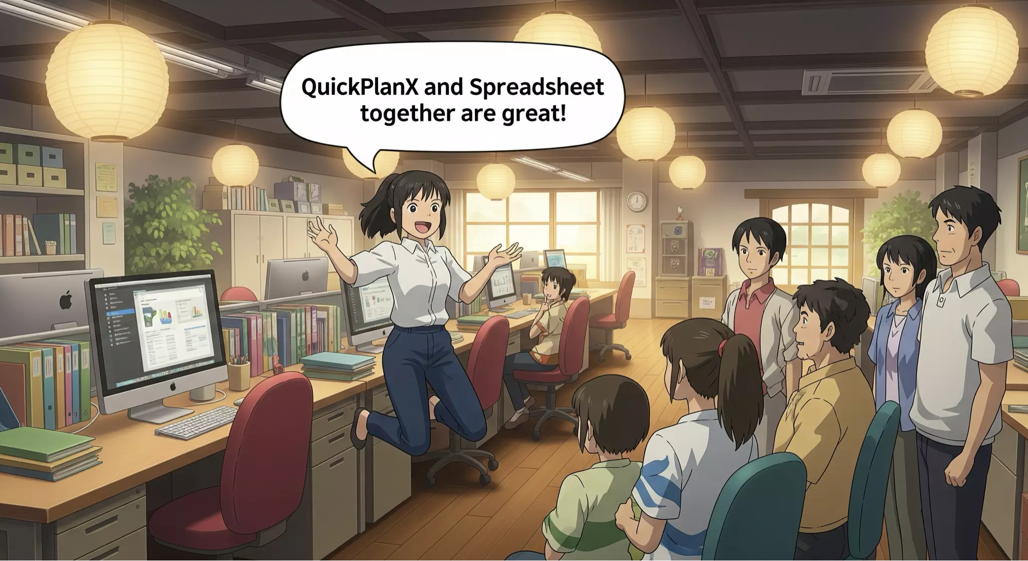 QuickPlanX and Spreadsheet together are great