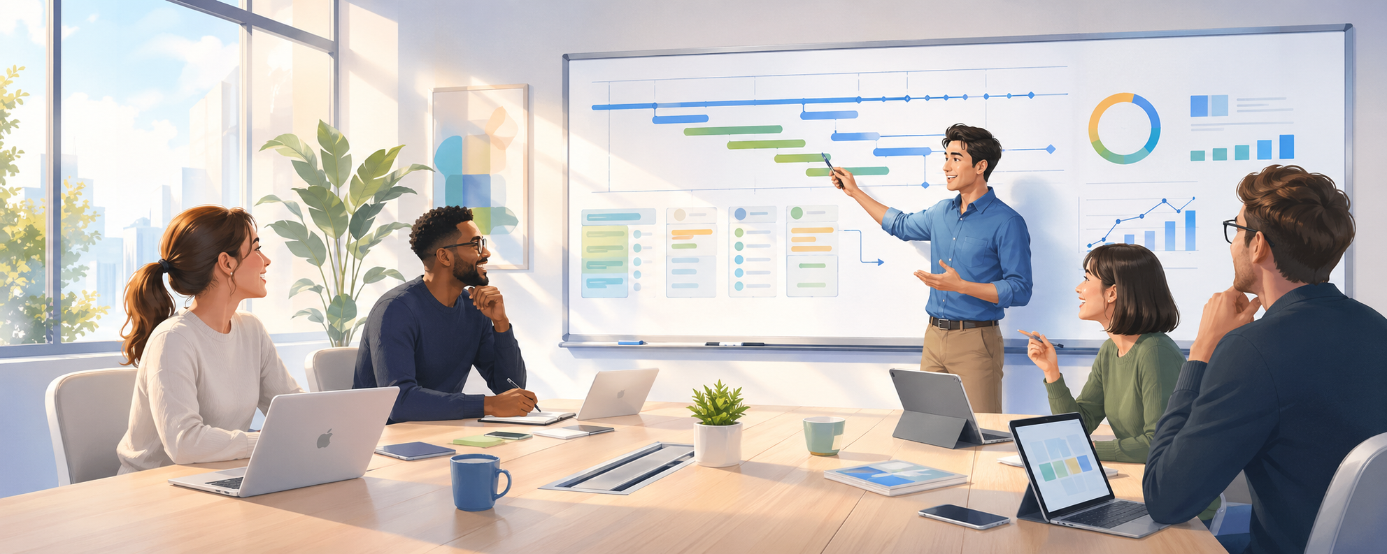 QuickPlanX projectplanningsworkflow op Apple-apparaten